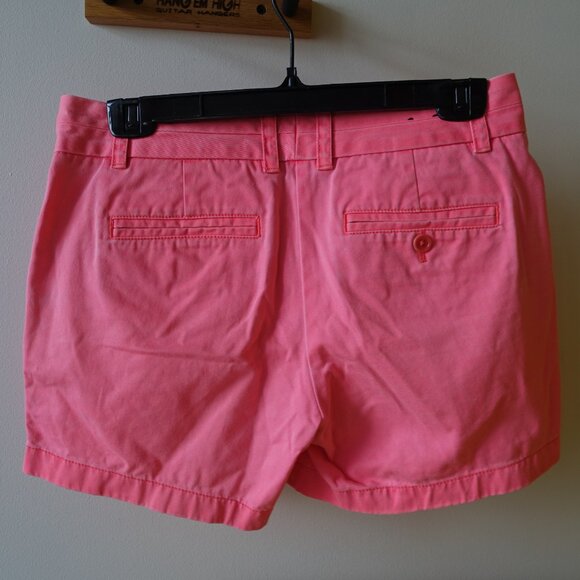 J. Crew #68925 neon pink 4.75" inseam chino mid-rise shorts 2 XS - Picture 5 of 7